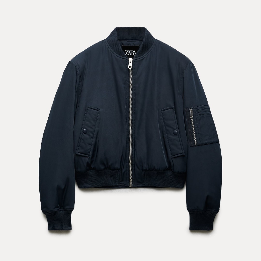 ZARA - ZARA ZW COLLECTION ショート ボンバージャケット S ZARA - ZARA ZW COLLECTION ショート ボンバージャケット S