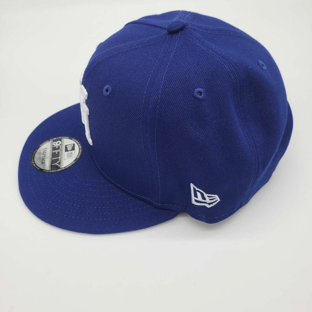 NEW ERA(ニューエラー)の逆ロゴ 9FIFTY 青 ブルー ドジャース ニューエラ キャップ LA 限定 メンズの帽子(キャップ)の商品写真