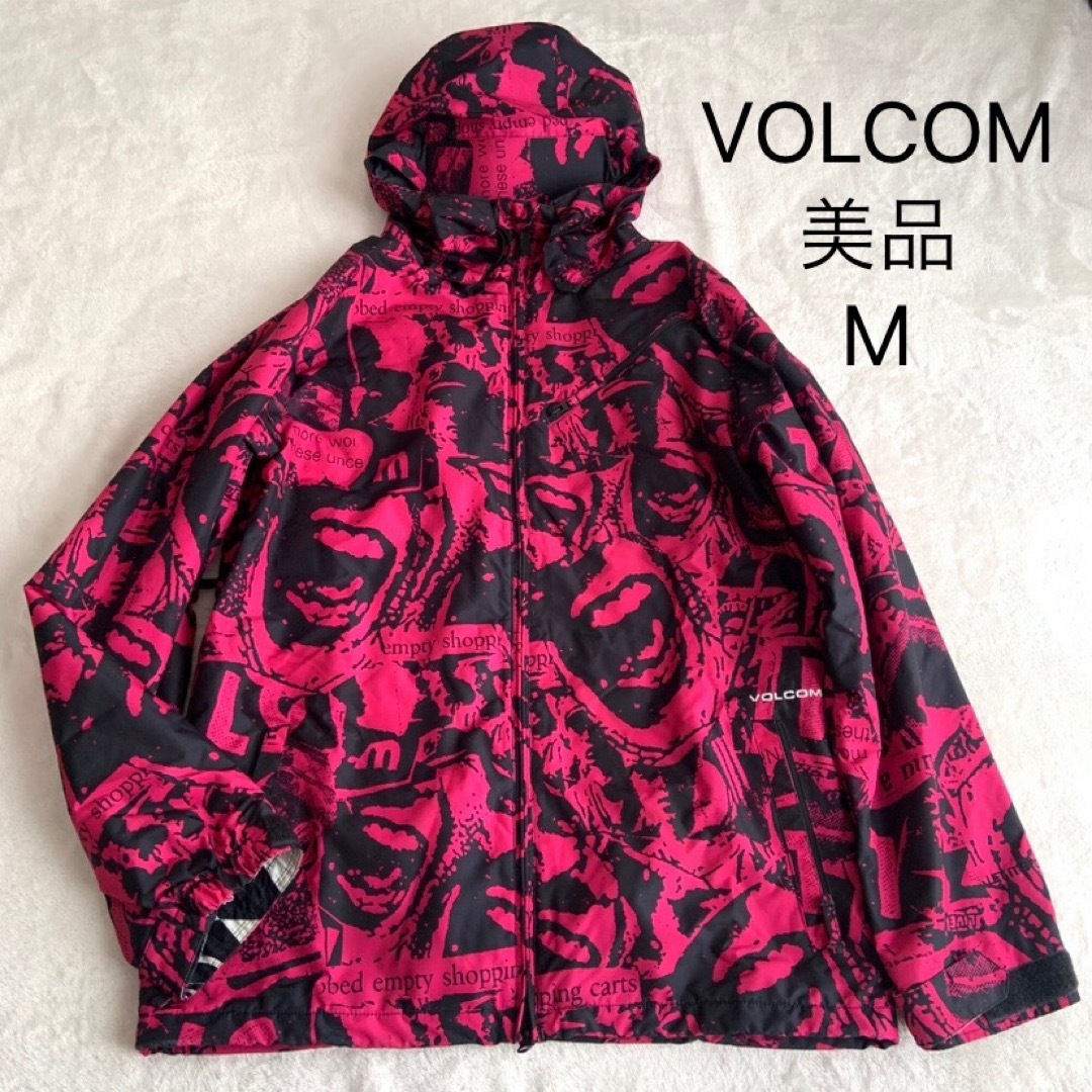 volcom(ボルコム)の美品★ボルコム★スノーボードウェア★ジャケット★ピンク★M スポーツ/アウトドアのスノーボード(ウエア/装備)の商品写真