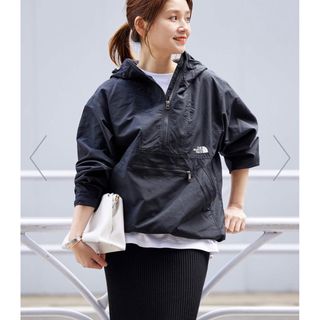 ザノースフェイス(THE NORTH FACE)の新品タグ付き♡ザノースフェイス コンパクトアノラックM ✽ black(ナイロンジャケット)