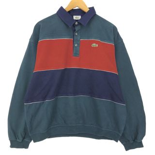 ラコステ(LACOSTE)の古着 ラコステ LACOSTE 長袖 ポロシャツ 5 メンズL /eaa424494(ポロシャツ)