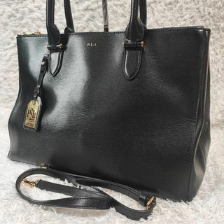 ラルフローレン(Ralph Lauren)の【極美品】ローレンラルフローレン トートバッグ A4 2way RLLロゴ 金具(トートバッグ)