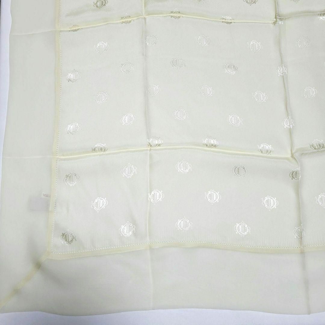 Christian Dior(クリスチャンディオール)の【極美品】Christian Dior スカーフ 87×89 旧ロゴ エンブレム レディースのファッション小物(バンダナ/スカーフ)の商品写真
