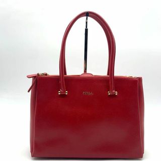 フルラ(Furla)のフルラ トートバッグ レザー 赤 肩掛け　A4(トートバッグ)