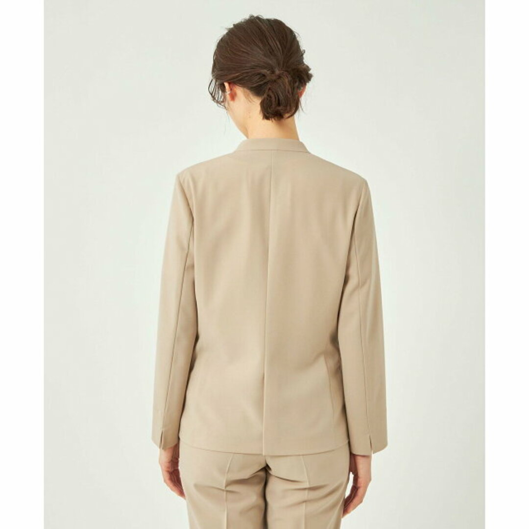 UNITED ARROWS green label relaxing(ユナイテッドアローズグリーンレーベルリラクシング)の【BEIGE】ツイルストレッチ ノーラペル ジャケット ◇No13◇ -ストレッチ・接触冷感・防シワ- レディースのジャケット/アウター(ノーカラージャケット)の商品写真