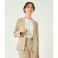 【BEIGE】ツイルストレッチ ノーラペル ジャケット ◇No13◇ -ストレッ