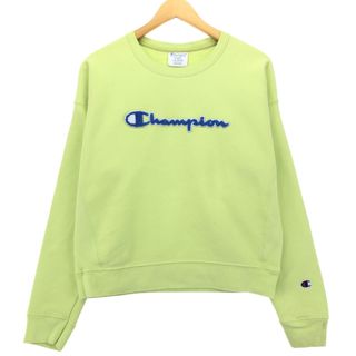 チャンピオン(Champion)の古着 チャンピオン Champion リバースウィーブ 復刻 単色タグ ロゴスウェットシャツ トレーナー レディースL /eaa423266(トレーナー/スウェット)