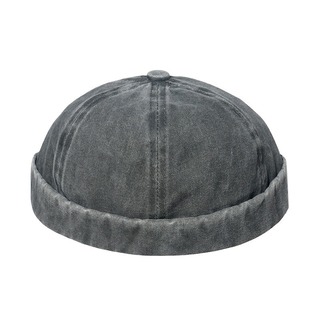 【人気】グレー　灰色　韓国　帽子　メロンハット　フィッシャーマン　キャップ　(ハンチング/ベレー帽)