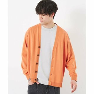 ユナイテッドアローズグリーンレーベルリラクシング(UNITED ARROWS green label relaxing)の【ORANGE】スビンコード Vネック カーディガン(その他)