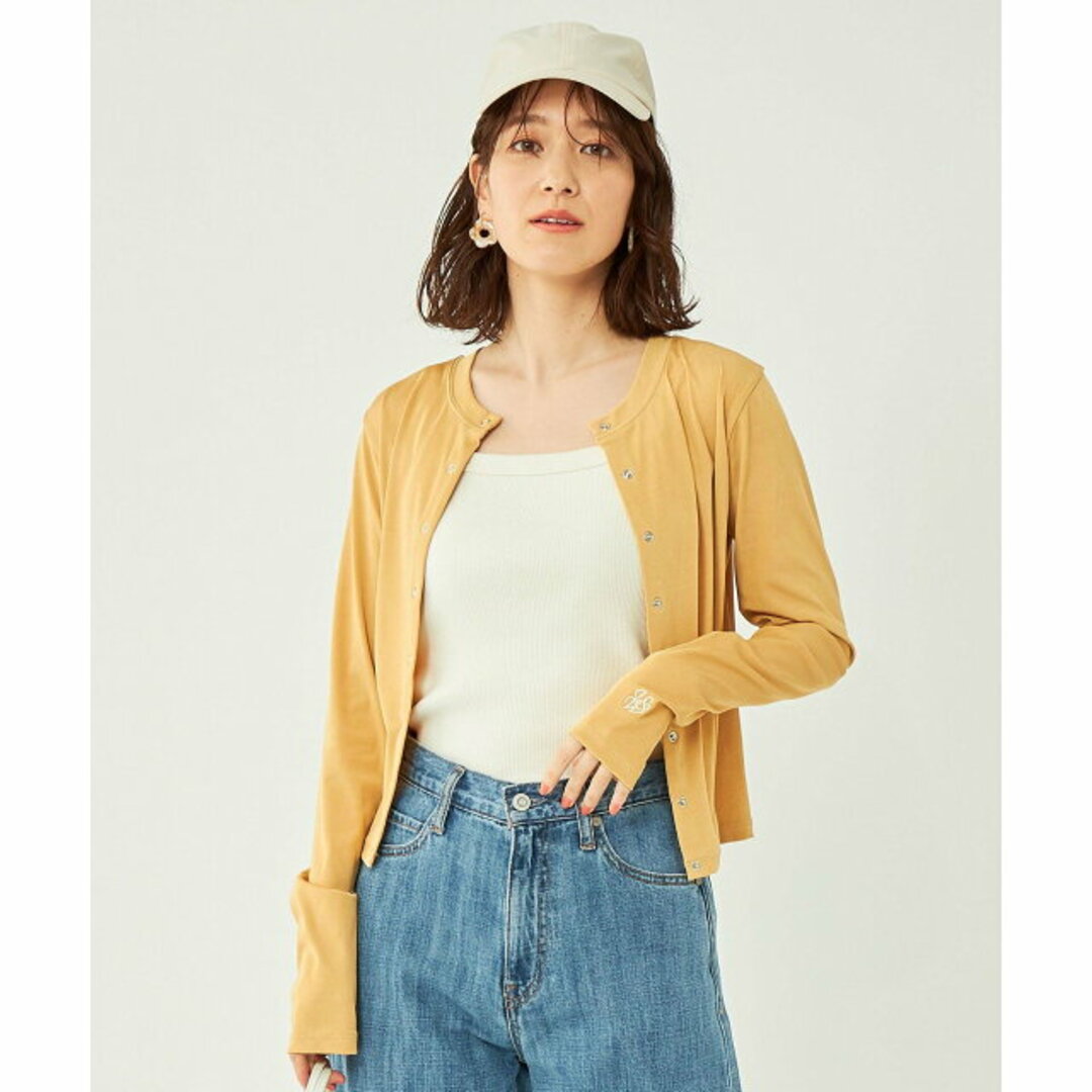 UNITED ARROWS green label relaxing(ユナイテッドアローズグリーンレーベルリラクシング)の【GOLD】<LAND&WATER>2WAY ラッシュガード カーディガン -UVカット・マシンウォッシャブル- レディースのトップス(カーディガン)の商品写真