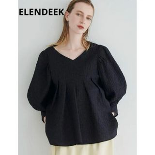 エレンディーク(ELENDEEK)の新品未使用タグ付き　ELENDEEK エレンディーク　コットンジャガードブラウス(シャツ/ブラウス(長袖/七分))