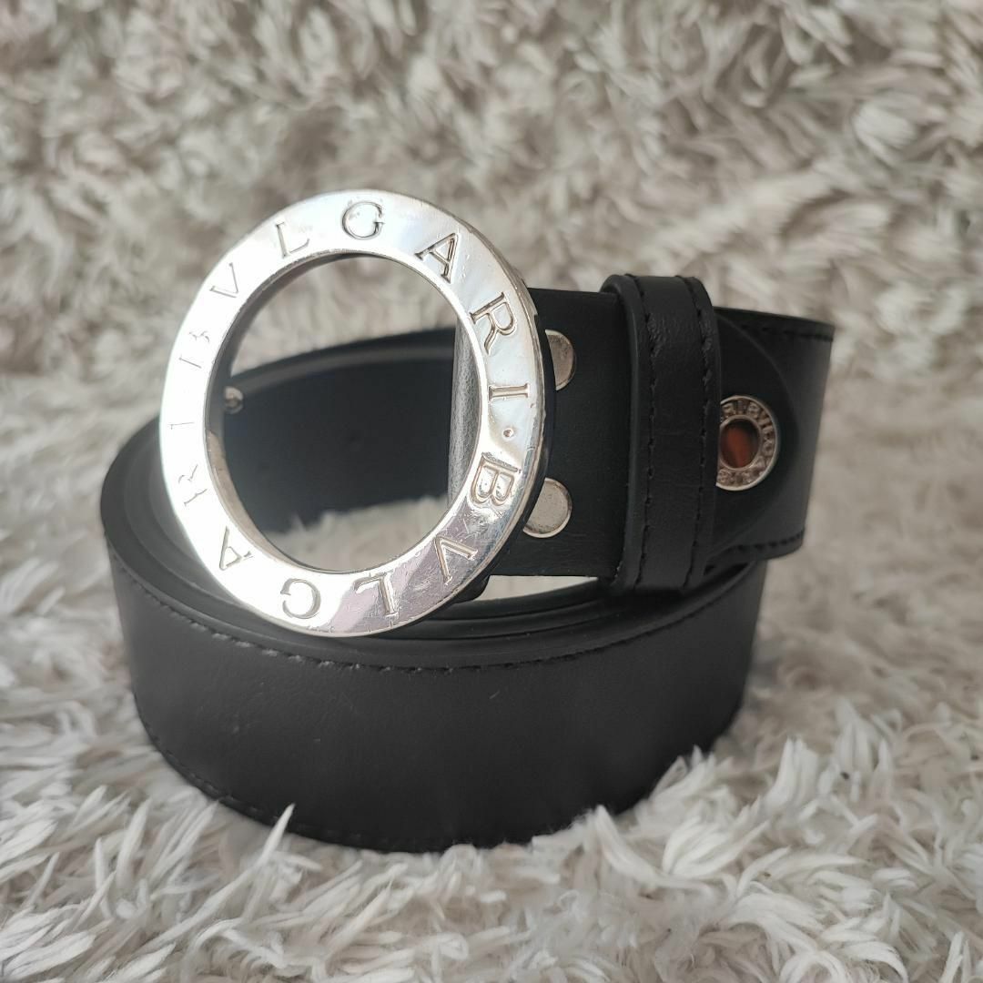 BVLGARI(ブルガリ)の【良品】BVLGARI ブルガリ ベルト ビーゼロワン サークルロゴ シルバー メンズのファッション小物(ベルト)の商品写真