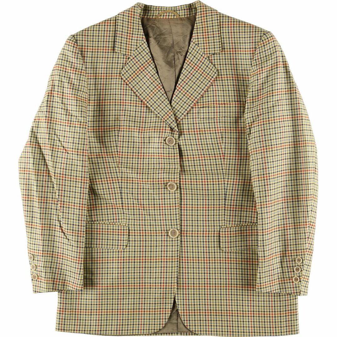 BURBERRY(バーバリー)の古着 90年代 バーバリー Burberry's チェック柄 ウール テーラードジャケット ドイツ製 レディースM ヴィンテージ /eaa423781 レディースのジャケット/アウター(テーラードジャケット)の商品写真