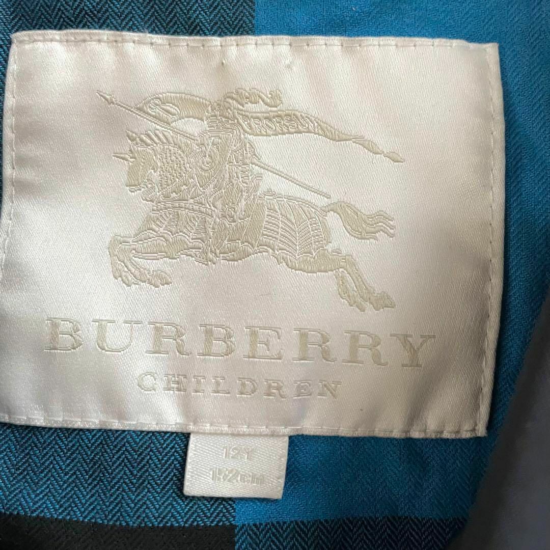 BURBERRY(バーバリー)の✨希少꧁バーバリー チルドレン꧂トレンチコート ブルーチェック 12Y/152 キッズ/ベビー/マタニティのキッズ服女の子用(90cm~)(コート)の商品写真