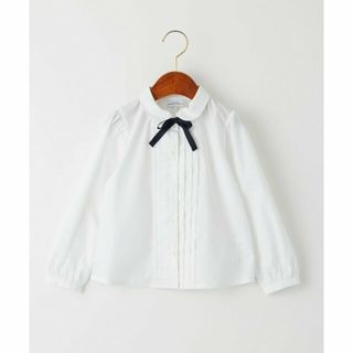 ユナイテッドアローズグリーンレーベルリラクシング(UNITED ARROWS green label relaxing)の【WHITE】リボンタック 丸襟 ブラウス(ブラウス)