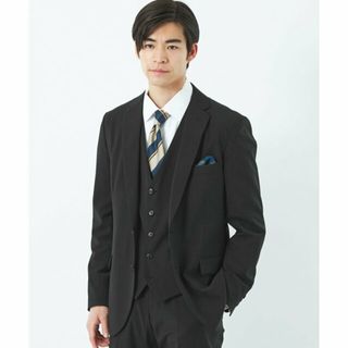 ユナイテッドアローズグリーンレーベルリラクシング(UNITED ARROWS green label relaxing)の【BLACK】A+ TWPUトロ スリム 2B スーツジャケット -ウォッシャブル・ストレッチ・防シワ-(その他)