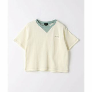 ユナイテッドアローズグリーンレーベルリラクシング(UNITED ARROWS green label relaxing)の【OFF WHITE】TJ H/A ガゼット Tシャツ 100cm-130cm(Tシャツ/カットソー)