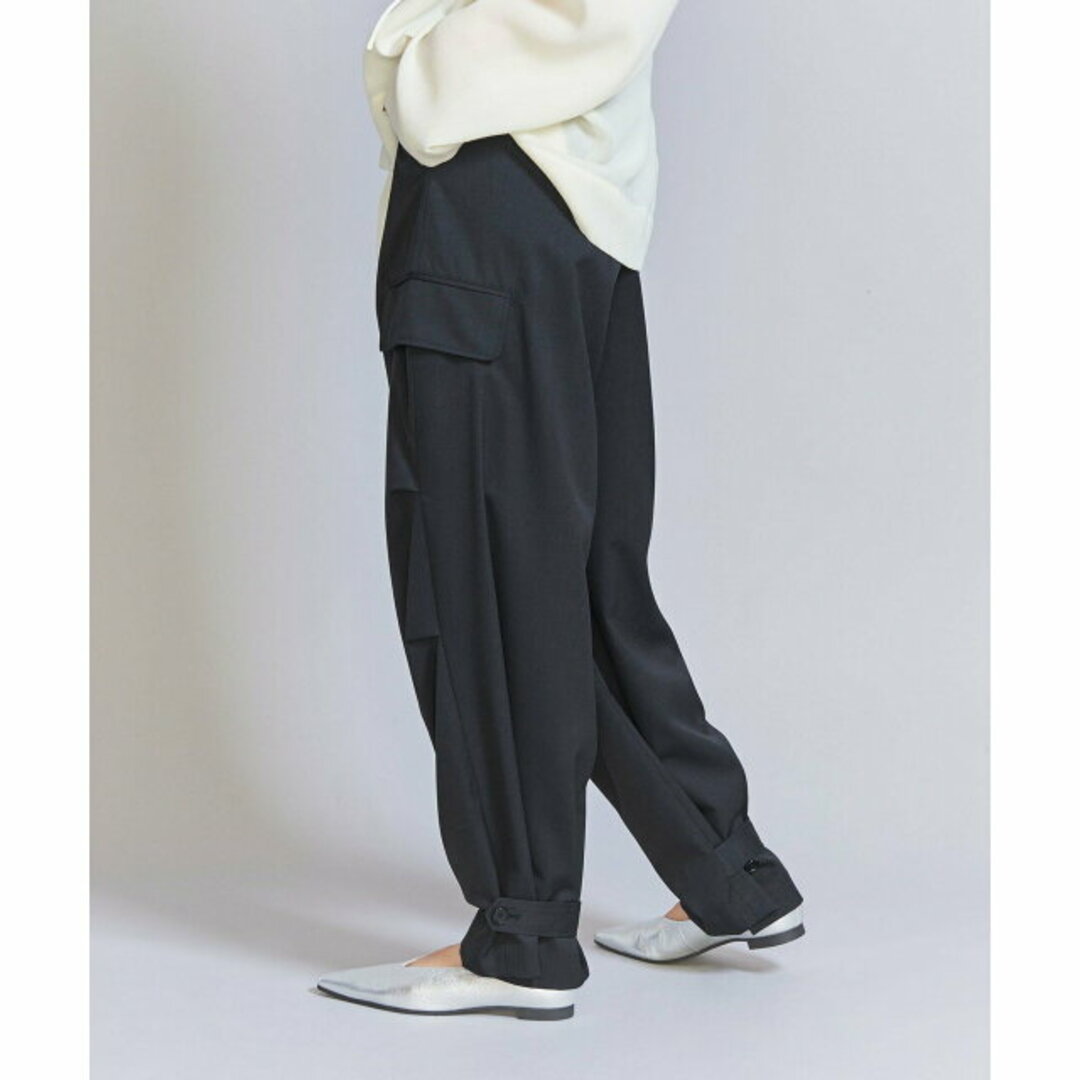 BEAUTY&YOUTH UNITED ARROWS(ビューティアンドユースユナイテッドアローズ)の【NAVY】毛ナイロンブレンド カーゴパンツ レディースのパンツ(ワークパンツ/カーゴパンツ)の商品写真