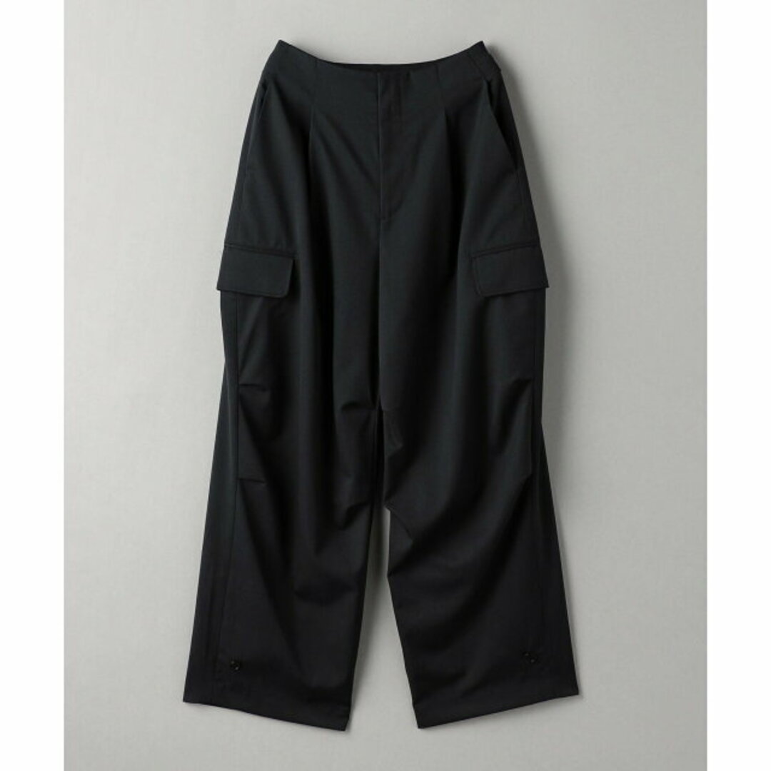 BEAUTY&YOUTH UNITED ARROWS(ビューティアンドユースユナイテッドアローズ)の【NAVY】毛ナイロンブレンド カーゴパンツ レディースのパンツ(ワークパンツ/カーゴパンツ)の商品写真