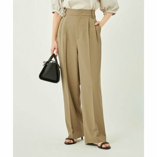 ユナイテッドアローズグリーンレーベルリラクシング(UNITED ARROWS green label relaxing)の【BEIGE】2タック ワイド パンツ -吸水速乾・UVカット・防シワ・ストレッチ・マシンウォッシャブル-(その他)