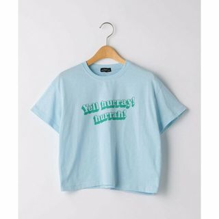 ユナイテッドアローズグリーンレーベルリラクシング(UNITED ARROWS green label relaxing)の【LT.BLUE】シンプルメッセージ Tシャツ 100cm-160cm(その他)