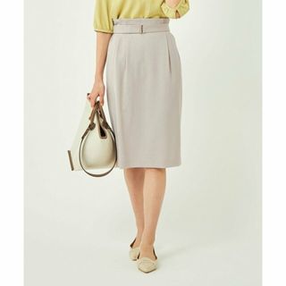 ユナイテッドアローズグリーンレーベルリラクシング(UNITED ARROWS green label relaxing)の【BEIGE】サラフール タック ベルト タイト スカート ◇No07◇(その他)