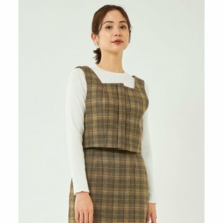 ユナイテッドアローズグリーンレーベルリラクシング(UNITED ARROWS green label relaxing)の【その他2】ハウンドトゥース ビスチェ-防シワ-(ベスト/ジレ)