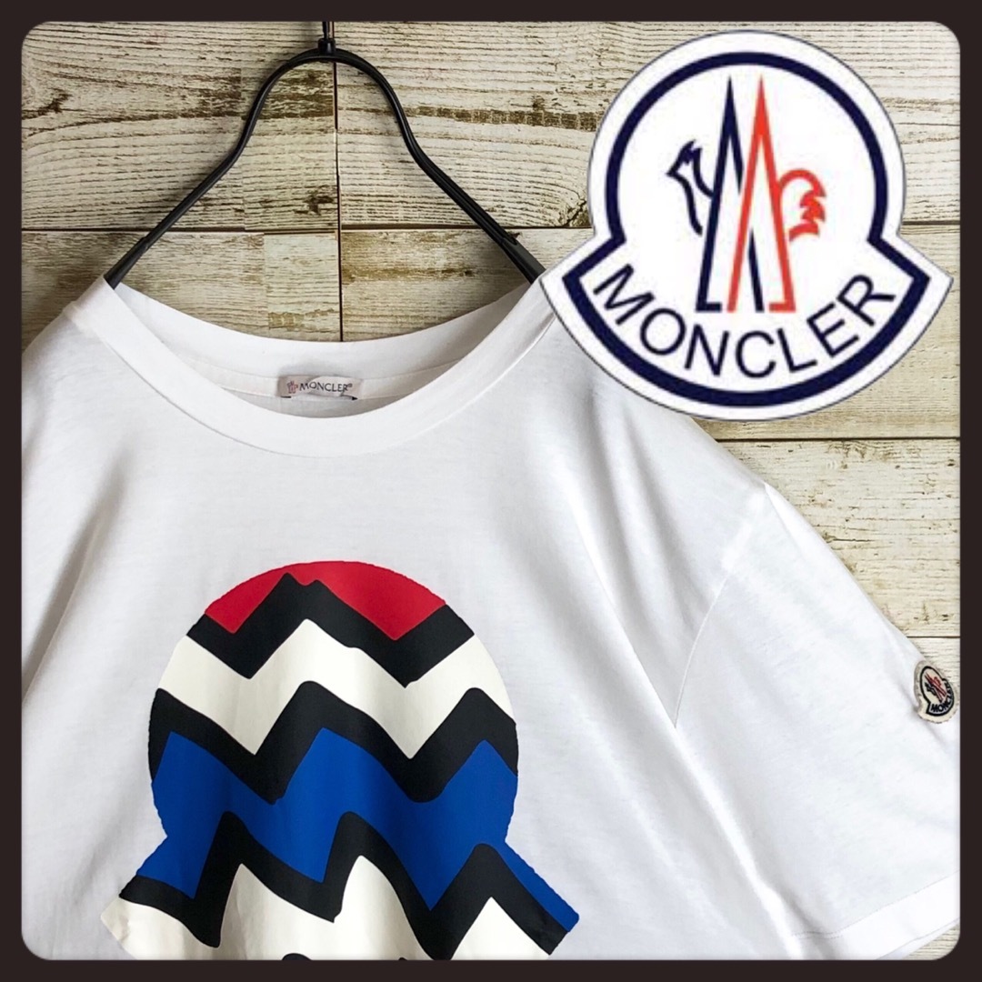 MONCLER(モンクレール)のMONCLER モンクレール tシャツ ビックロゴ入り 美品 メンズのトップス(Tシャツ/カットソー(半袖/袖なし))の商品写真