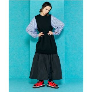 エンフォルド(ENFOLD)のENFOLD VEST-LAYERED DRESS(ロングワンピース/マキシワンピース)