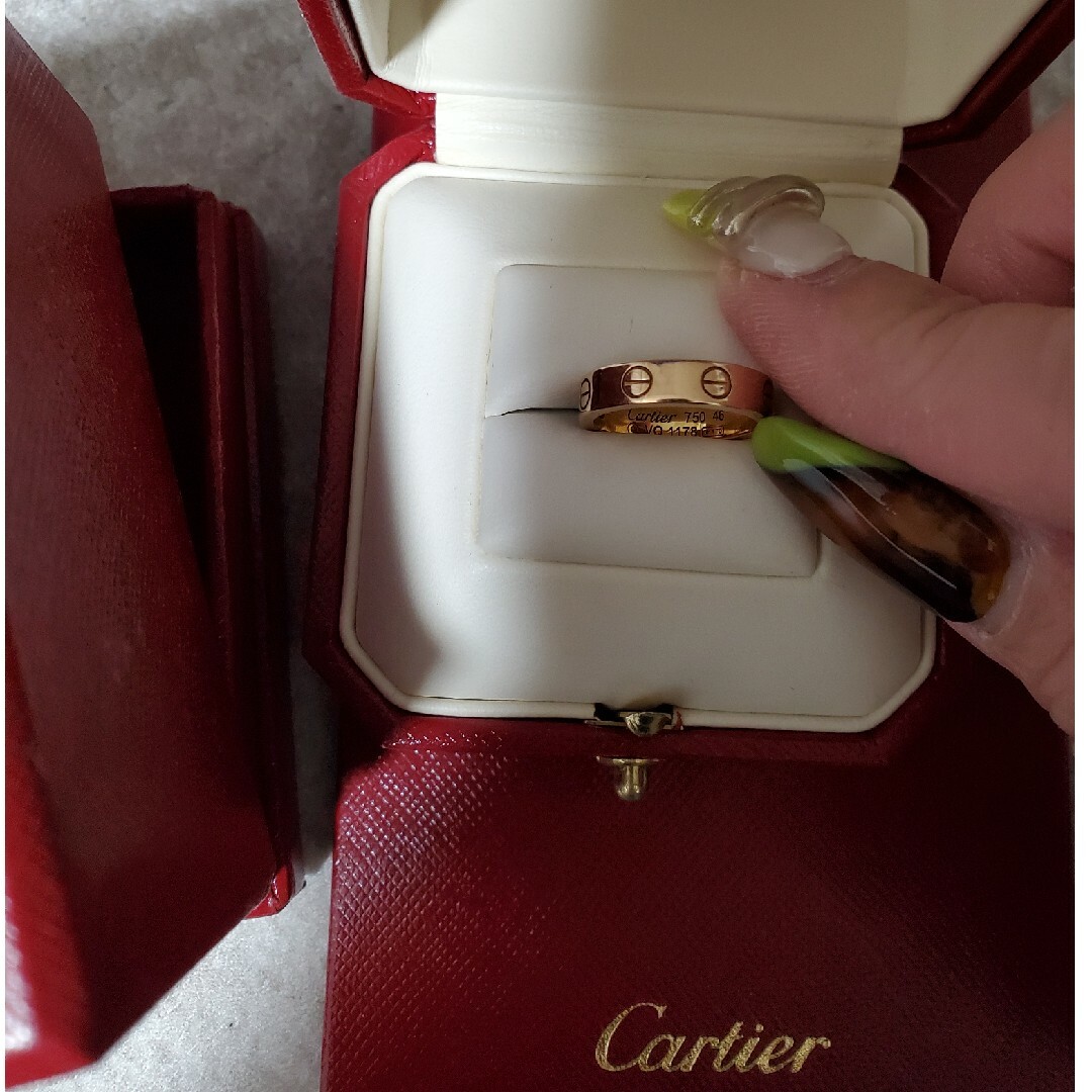 Cartier(カルティエ)のCartier♡ラブリング♡1Pダイヤ♡750PG♡6号♡定価36万 レディースのアクセサリー(リング(指輪))の商品写真