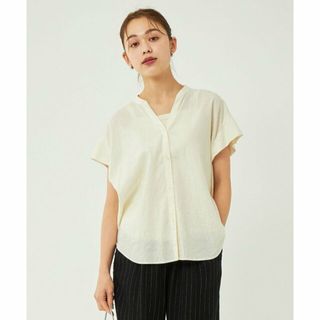 ユナイテッドアローズグリーンレーベルリラクシング(UNITED ARROWS green label relaxing)の【WHITE】BREEZE LINEN ブリーズリネン ブラウス(シャツ/ブラウス(長袖/七分))