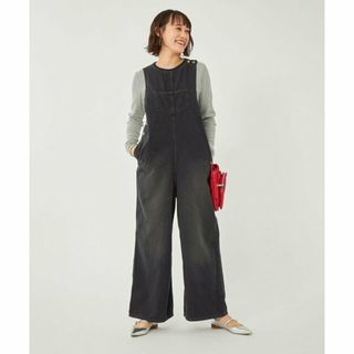 ユナイテッドアローズグリーンレーベルリラクシング(UNITED ARROWS green label relaxing)の【BLACK】ライト デニム サロペット(サロペット/オーバーオール)