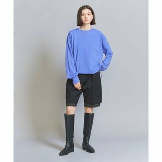 ビューティアンドユースユナイテッドアローズ(BEAUTY&YOUTH UNITED ARROWS)の【PURPLE】コットン ドロースト ロングスリーブ プルオーバー(カットソー(長袖/七分))