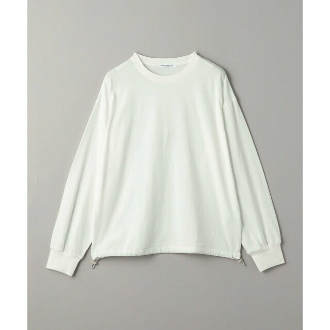 BEAUTY&YOUTH UNITED ARROWS(ビューティアンドユースユナイテッドアローズ)の【WHITE】【FREE】コットン ドロースト ロングスリーブ プルオーバー レディースのトップス(カットソー(長袖/七分))の商品写真