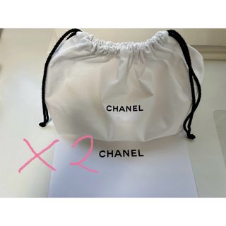 シャネル(CHANEL)のシャネル　ノベルティ　オリジナルポーチ　新品　非売品巾着ポーチ　2個(ポーチ)