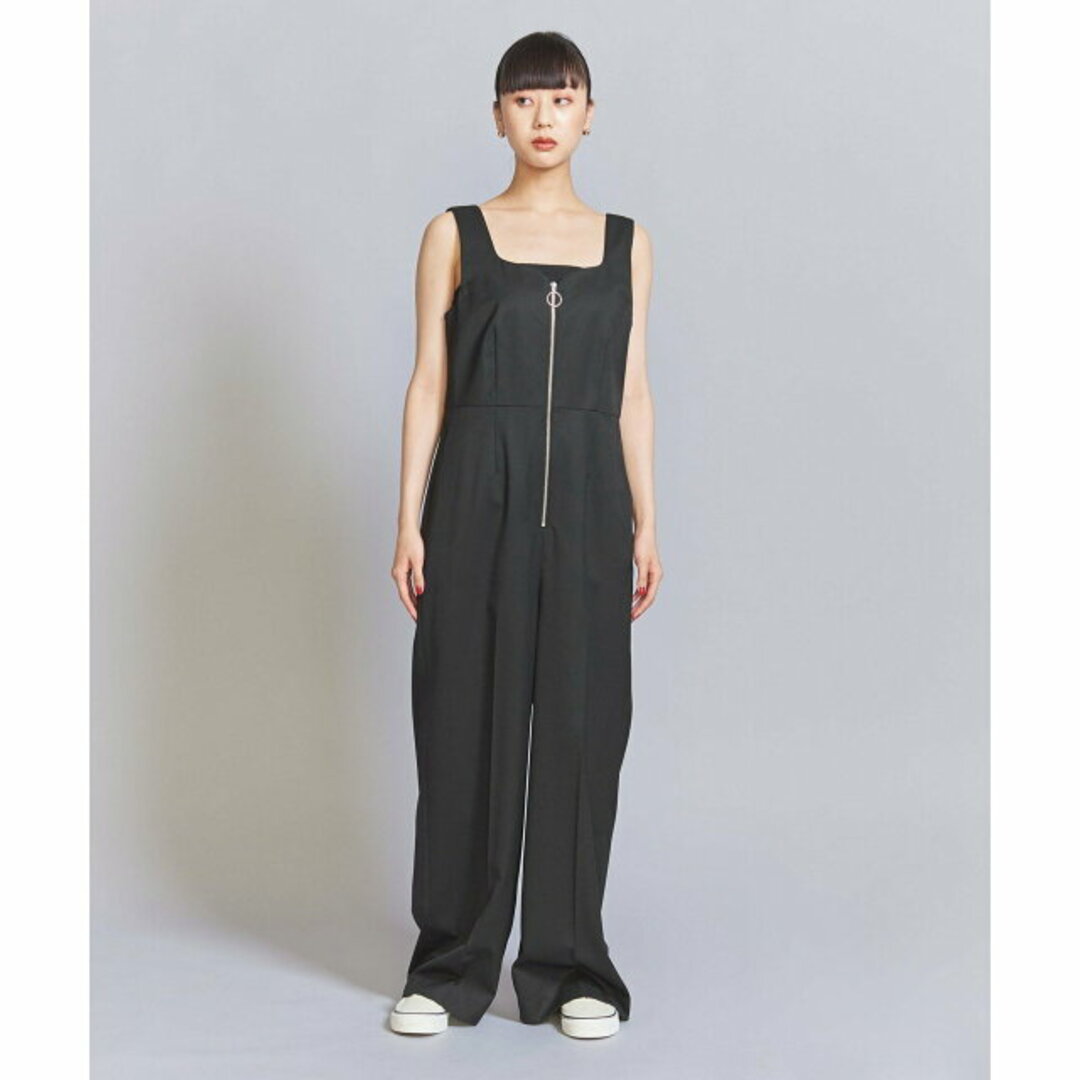 BEAUTY&YOUTH UNITED ARROWS(ビューティアンドユースユナイテッドアローズ)の【BLACK】ハートネック ジップ オールインワン レディースのパンツ(サロペット/オーバーオール)の商品写真