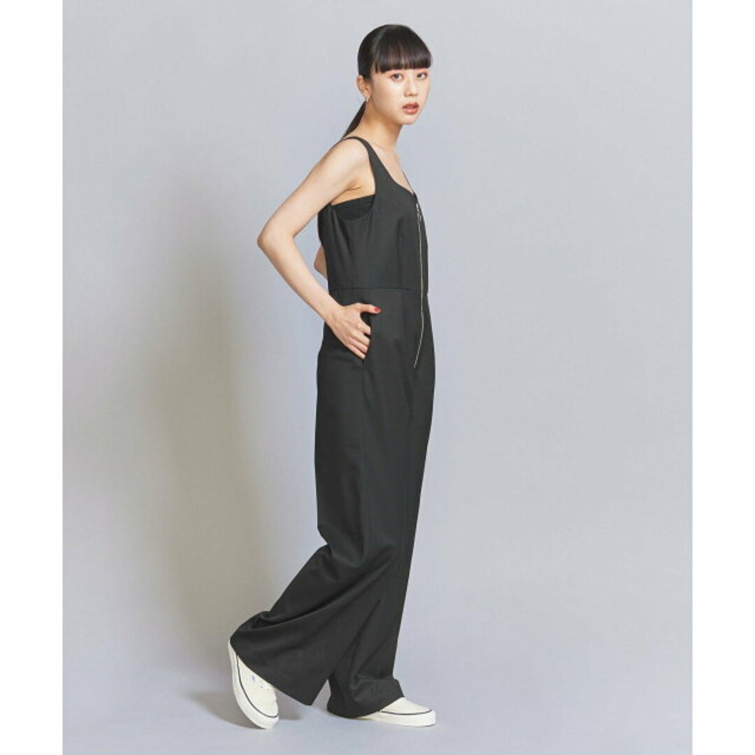 BEAUTY&YOUTH UNITED ARROWS(ビューティアンドユースユナイテッドアローズ)の【BLACK】ハートネック ジップ オールインワン レディースのパンツ(サロペット/オーバーオール)の商品写真