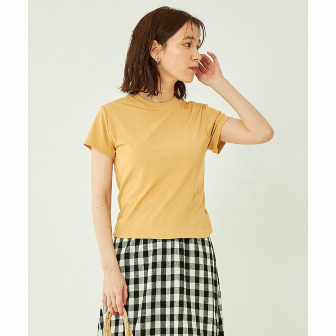 UNITED ARROWS green label relaxing(ユナイテッドアローズグリーンレーベルリラクシング)の【GOLD】<LAND&WATER>2WAY カップイン Tシャツ -UVカット・マシンウォッシャブル- レディースのトップス(カットソー(長袖/七分))の商品写真