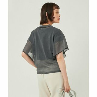 ユナイテッドアローズグリーンレーベルリラクシング(UNITED ARROWS green label relaxing)の【BLACK】シアー フレア スリーブ プルオーバー カーディガン -ウォッシャブル-(ニット/セーター)