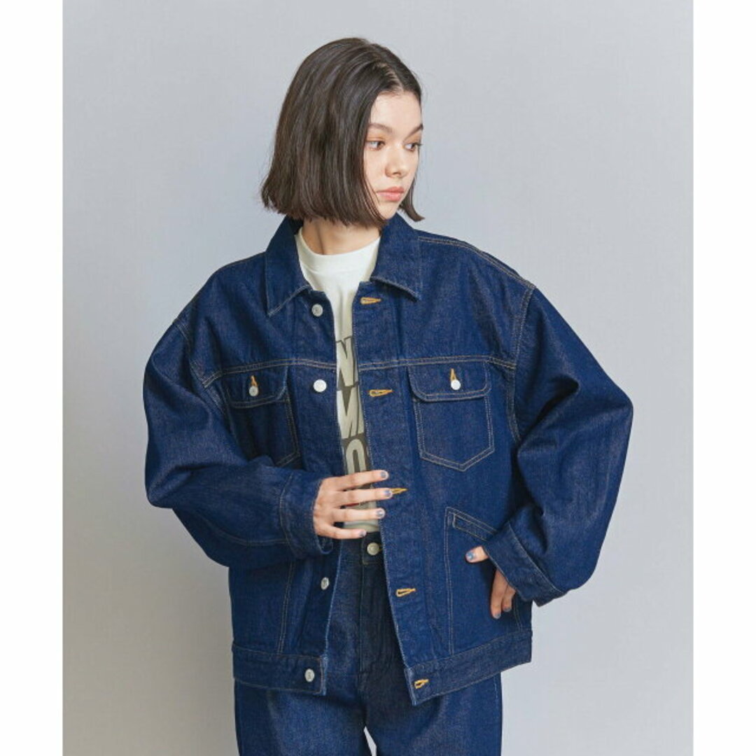 BEAUTY&YOUTH UNITED ARROWS(ビューティアンドユースユナイテッドアローズ)の【NAVY】【S】ヴィンテージライク デニム ジャケット レディースのジャケット/アウター(Gジャン/デニムジャケット)の商品写真