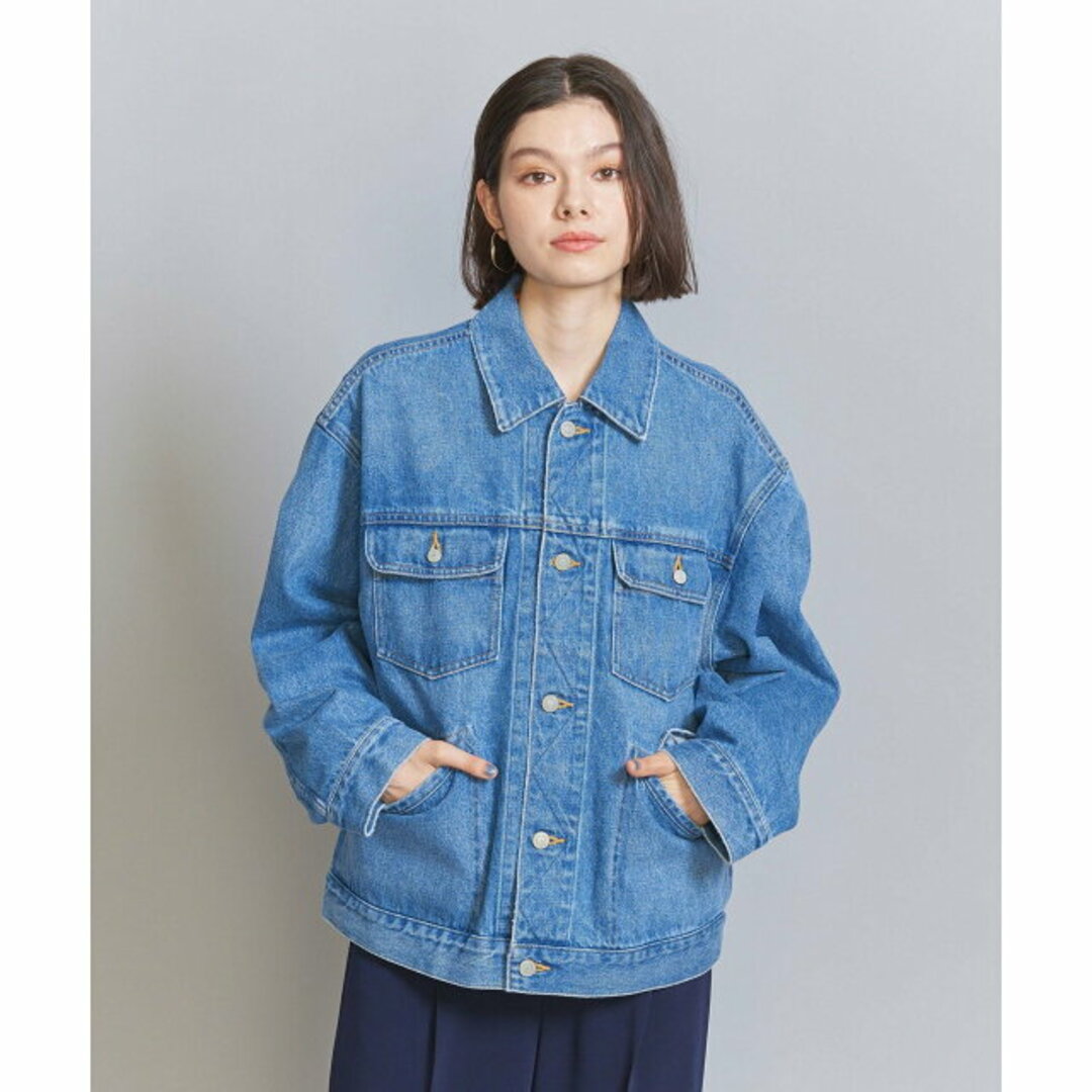 BEAUTY&YOUTH UNITED ARROWS(ビューティアンドユースユナイテッドアローズ)の【COBALT】【M】ヴィンテージライク デニム ジャケット レディースのジャケット/アウター(Gジャン/デニムジャケット)の商品写真