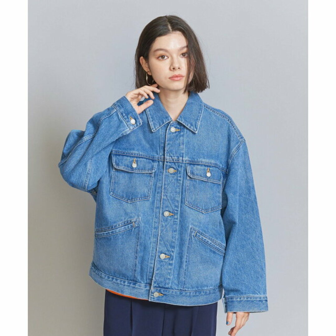 BEAUTY&YOUTH UNITED ARROWS(ビューティアンドユースユナイテッドアローズ)の【COBALT】【S】ヴィンテージライク デニム ジャケット レディースのジャケット/アウター(Gジャン/デニムジャケット)の商品写真