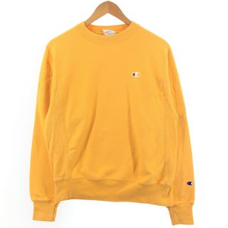 チャンピオン(Champion)の古着 チャンピオン Champion リバースウィーブ 復刻 単色タグ ワンポイントロゴスウェットシャツ トレーナー メンズS /eaa411107(スウェット)