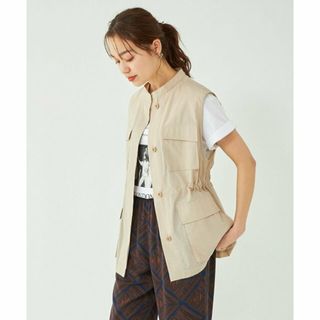 ユナイテッドアローズグリーンレーベルリラクシング(UNITED ARROWS green label relaxing)の【BEIGE】スパンPE ライト サファリ シャツ(シャツ/ブラウス(長袖/七分))