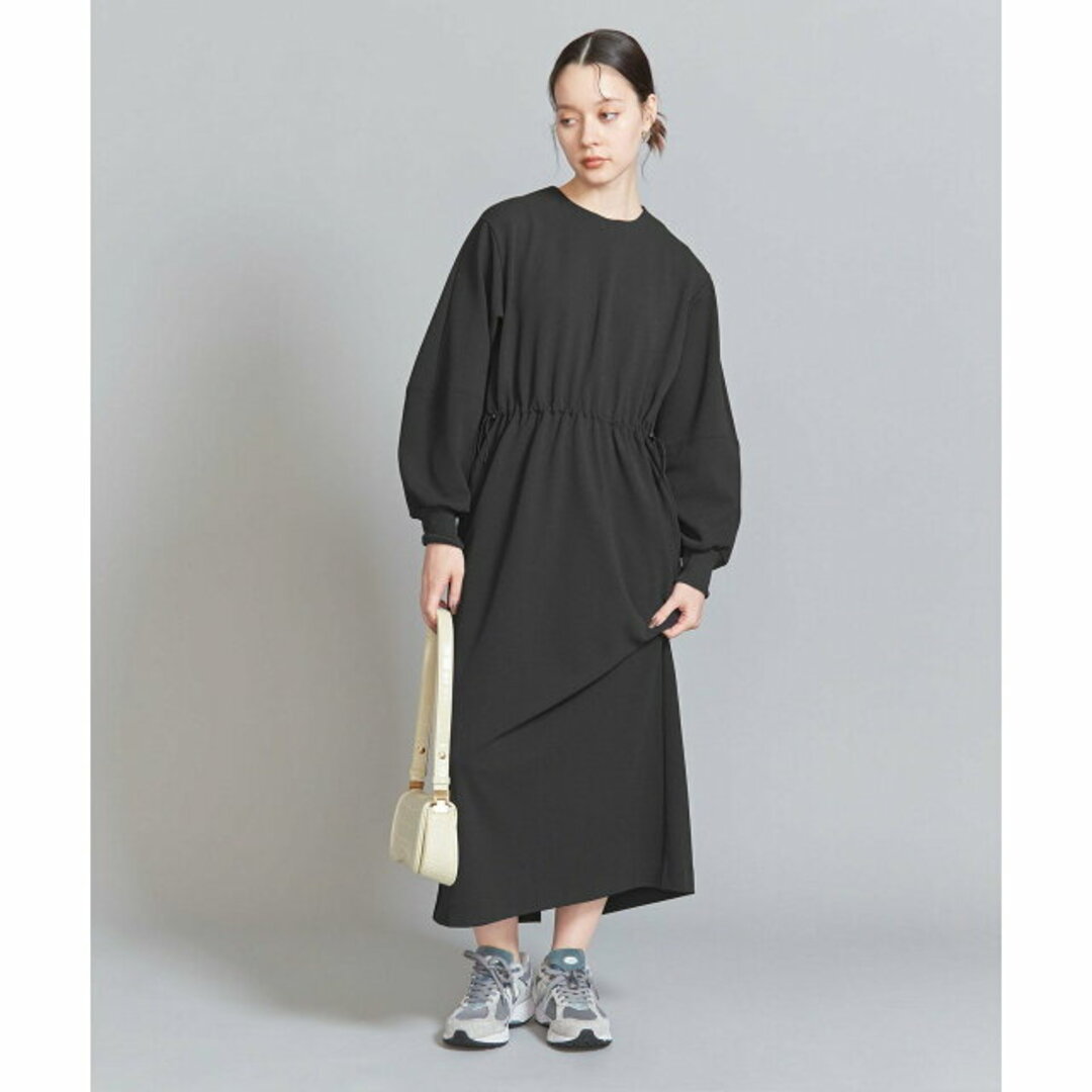 BEAUTY&YOUTH UNITED ARROWS(ビューティアンドユースユナイテッドアローズ)の【BLACK】【FREE】ジョーゼット ドロースト ワンピース -ウォッシャブル- レディースのワンピース(ロングワンピース/マキシワンピース)の商品写真