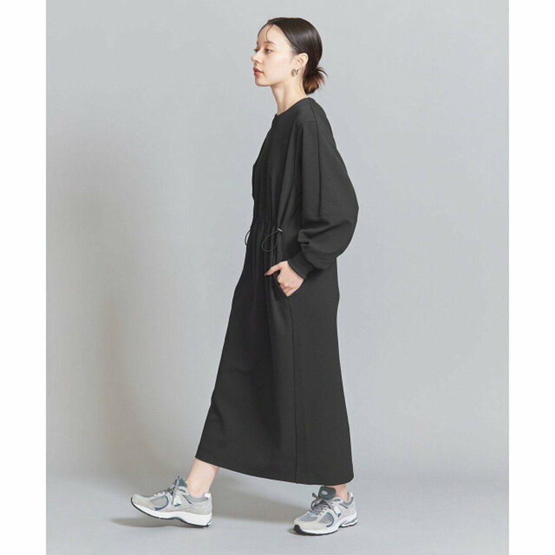 BEAUTY&YOUTH UNITED ARROWS(ビューティアンドユースユナイテッドアローズ)の【BLACK】【FREE】ジョーゼット ドロースト ワンピース -ウォッシャブル- レディースのワンピース(ロングワンピース/マキシワンピース)の商品写真