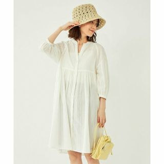 ユナイテッドアローズグリーンレーベルリラクシング(UNITED ARROWS green label relaxing)の【WHITE】milo(ミロ) ガーデンダイ ギャザー ワンピース(ロングワンピース/マキシワンピース)