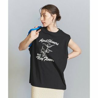 ビューティアンドユースユナイテッドアローズ(BEAUTY&YOUTH UNITED ARROWS)の【BLACK】【別注】<WAVE UNION>プリントノースリーブTシャツ(カットソー(長袖/七分))