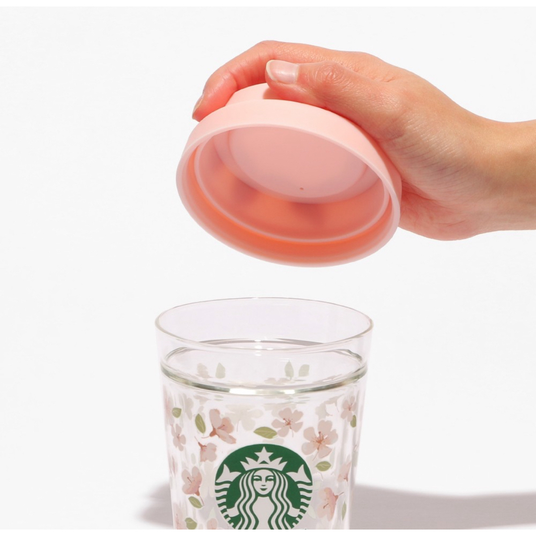 Starbucks Coffee(スターバックスコーヒー)の【新品未使用】SAKURA2024ダブルウォール耐熱グラスカップ296ml 限定 インテリア/住まい/日用品のキッチン/食器(グラス/カップ)の商品写真