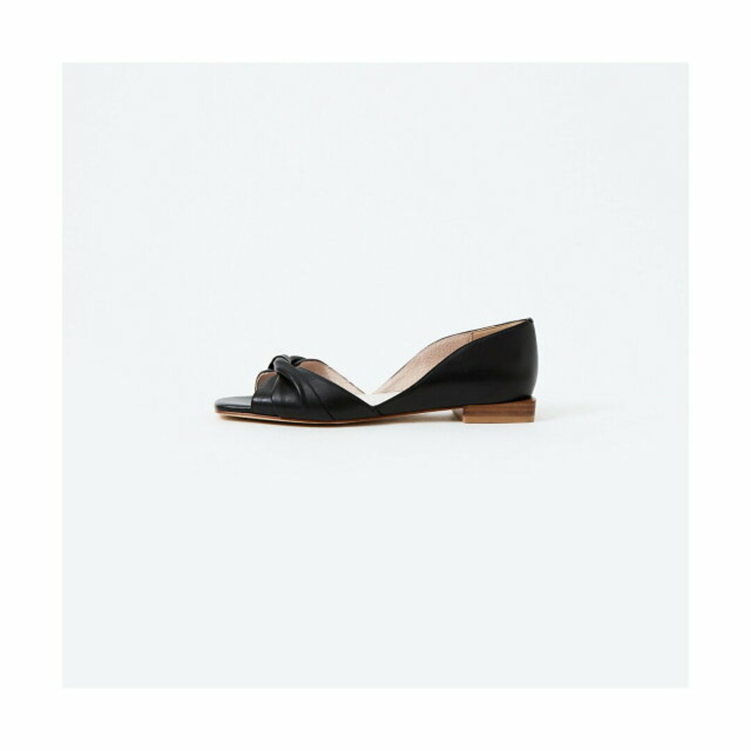 【ブラック】ツイストオープントゥパンプス レディースの靴/シューズ(サンダル)の商品写真